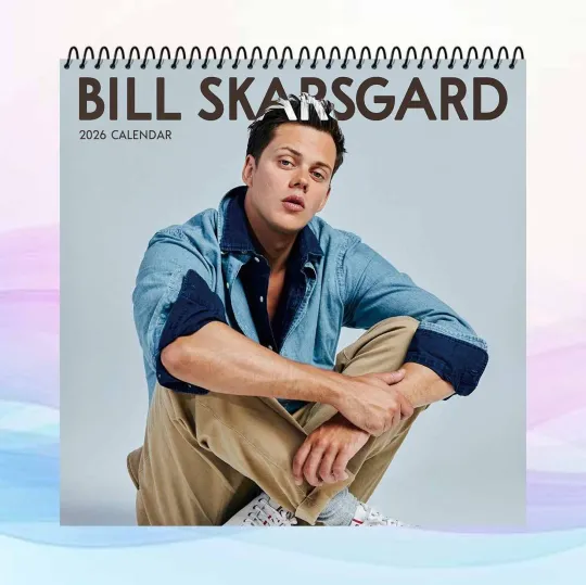 Discover Bill Skarsgard 2026 Calendar, Movie Star Wall Calendar, Actor Poster, Fan Gift