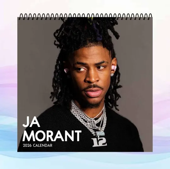 Discover Ja Morant 2026 Calendar, NBA Star Wall Calendar, Basketball Art Poster, Fan Gift