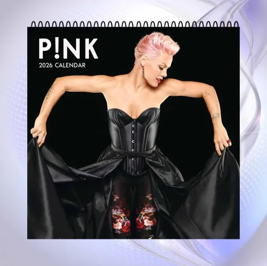 Pink 2026 Calendar, Pop Rock Wall Calendar, Music Icon Art Poster, Fan Gift