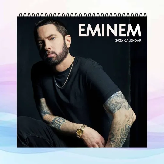 Discover Eminem 2026 Calendar, Rapper Wall Calendar, Music Legend Art Poster,Hip Hop Gift