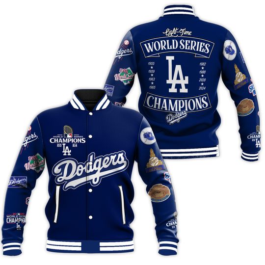 LA Dodgers 2024 Champions Baseball Jacket