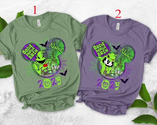 Personalized Oogie Boogie Bash 2025, Mickey Stitch Halloween Family costume