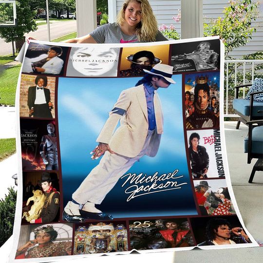 MICHAEL JACKSON Fleece Blanket | Christmas Gift | Gift Idea For Fans