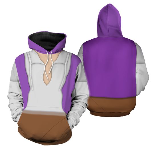Aladdin Costume Cosplay 3D Hoodie Jogger, Aladdin Women Pants, Aladdin Princess Tee, Aladdin Genie Shirt, Cartoon All Over Print Shirt
