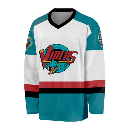 Vintage Detroit Vipers Jersey Small Bauer White Ihl
