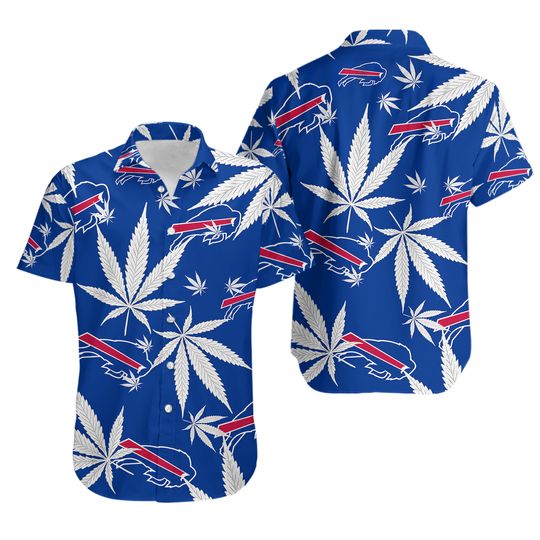 Tropical Buffalo Bills Short Sleeve Button Up Hawaiian Shirt