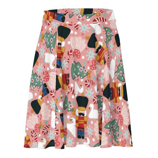 Discover Pink Nutcracker Skater Skirt, Women's Skater Skirt