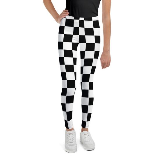 Discover Checkerboard Youth Leggings, Gift For Women
