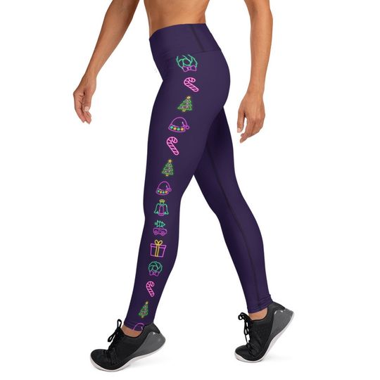 Discover Neon Christmas Yoga Leggings