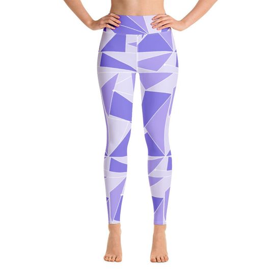 Purple Wall Inspired Yoga Leggings, Gift For Women