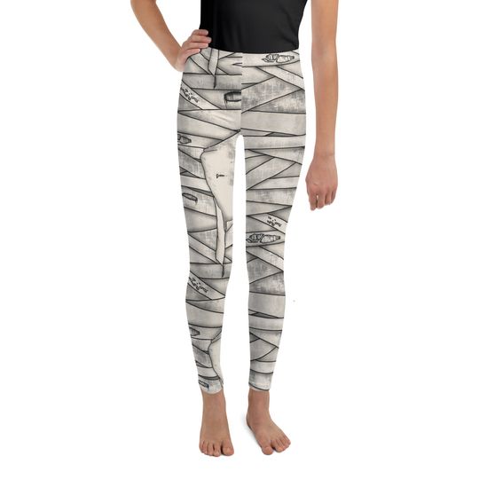 Mummy Halloween Youth Leggings, Gift For Women