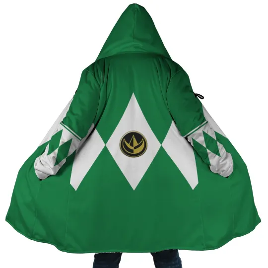 Green Ranger Hoodie Cloak – Mighty Morphin Power Rangers Dream Cloak Coat
