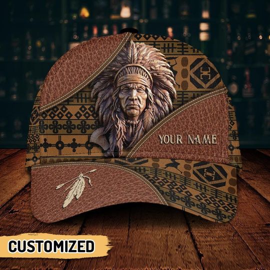 Personalized Native American Hats For Men, Tribal Hat Women, Indigenous Hat, Indian Hat Men, Cherokee Indian Hat, Native American Gift