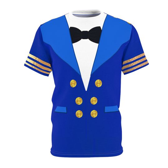 Discover Cruise Captain 3D T-Shirt, Running Costume and Cosplay