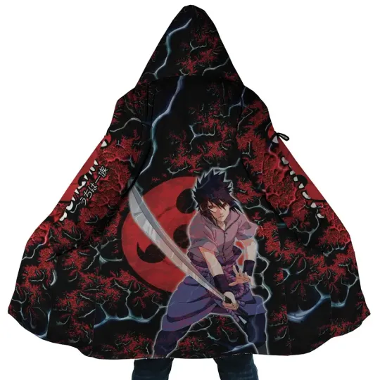 Trippy Sasuke Uchiha Shippuden Dream Cloak Coat