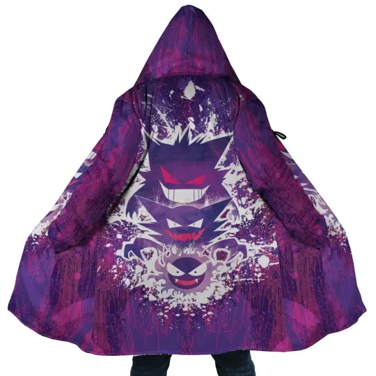 Trippy Ghostly Evolution Ghastly Haunter Gengar PKM Dream Cloak Coat