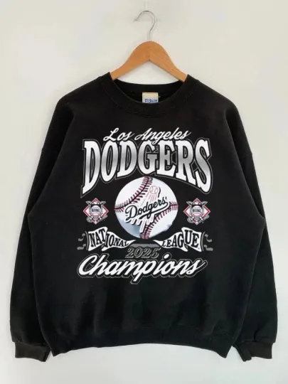 Discover Los Angeles Dodgers 2025 National League Champions  Sweatshirt AN61428