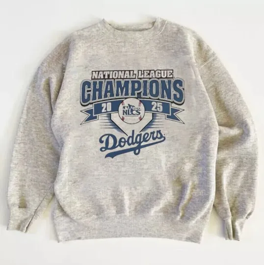 Los Angeles Dodgers 2025 National League Champ Sweatshirt Reprint