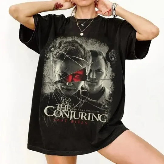 Discover The Conjuring Last Rites 2025 Shirt, Horror Movie T-shirt
