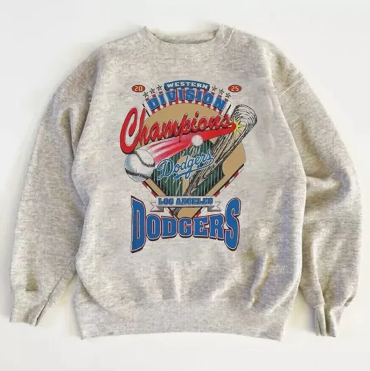Los Angeles Dodgers 2025 Western Division Champions Sweatshirt