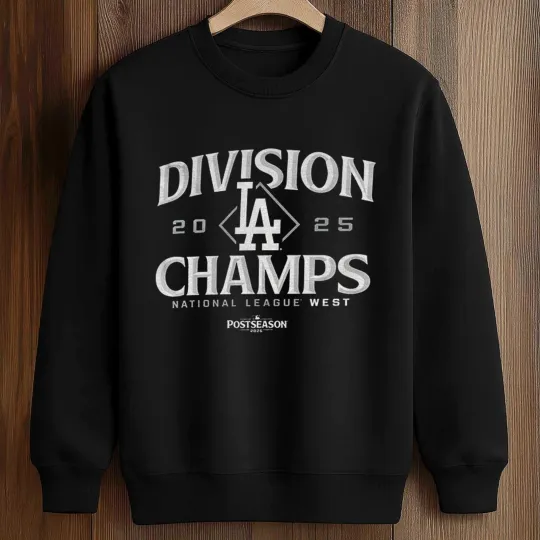 Discover Dodgers National League Division Champions 2025 reprint Sweatshirt  AN61420