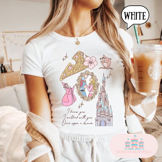 Discover Disney Princess Aurora Baby Tee, Sleeping Beauty Baby T-Shirt, Magic Kingdom Disneyland Girl Trip