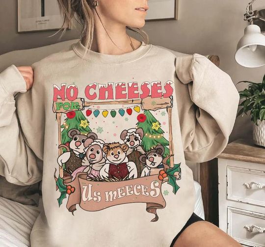 Discover Disney Muppet Christmas Carol No Cheeses For Us Meeces T-Shirt, Disney Christmas Matching Family Gifts, Muppet Mouse Family Christmas Shirt