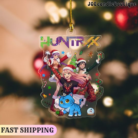 Discover Huntrix Kpop Christmas Ornament, Kpop Demon Hunter Ornament, Kpop Huntrix Christmas Ornament