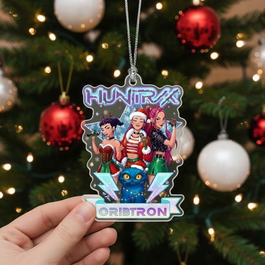 Discover Personalized KPOP Ornament, Huntrix Ornament, KPOP Christmas Ornament, Mira Rumi Zoey Ornament, Demon Hunters Ornament, Kpop Lover Gift