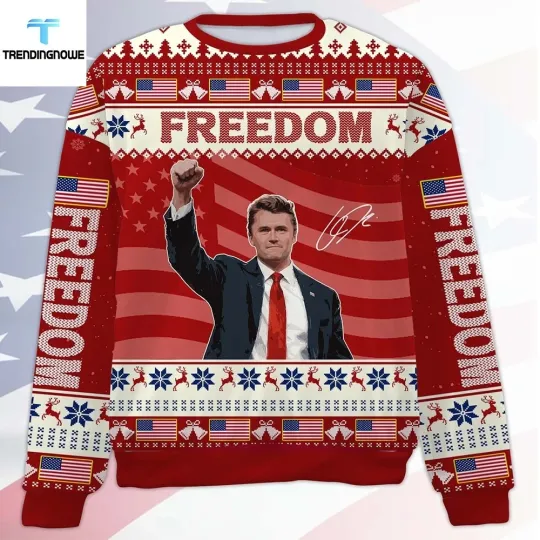 Charlie Kirk Freedom Ugly Christmas Sweater 2025