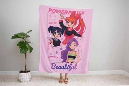 Discover Personalized Demon Hunt Blanket, Personalized Name Anime Girls Blanket, Custom Soft Warm Gift for hunt Fans, Hunt blanket ,Power Girl