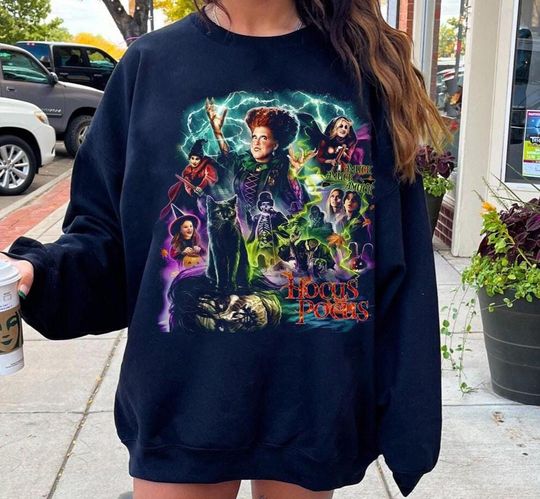 Discover Disney Hocus Pocus Amuck Amuck Amuck Halloween Sweatshirt, Sanderson Sisters Sweatshirt, WDW Disney Spooky Season Sweatshirt