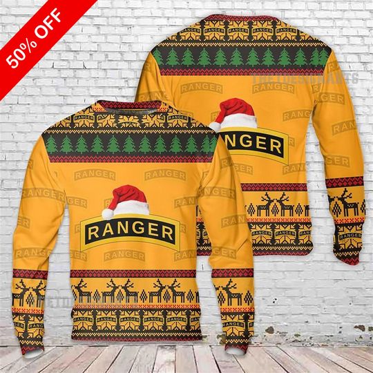 Army Ugly Sweater, Winter Christmas Shirt, Festive Holiday Gift for Men Women, Christmas Party Outfit