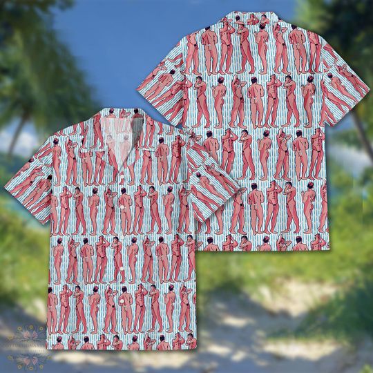 Discover Funny Cartoon Art Hawaiian Shirt: 3D Print Aloha Button Down