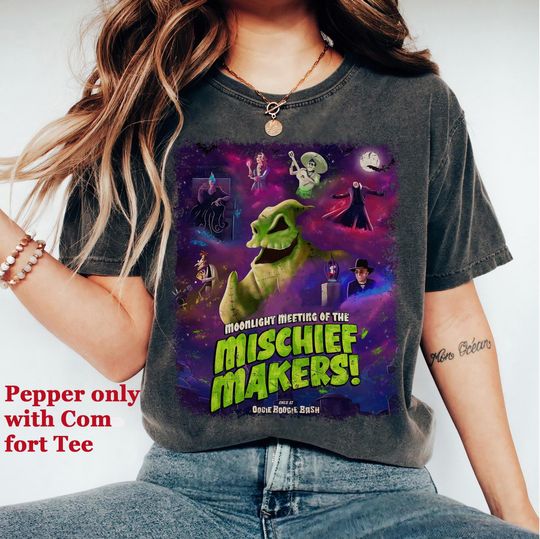 Discover Disneyland Oogie Boogie Bash California Adventure Halloween T-Shirt, Mischief Maker, Disney Spooky Season Shirt, Nightmare Before Christmas