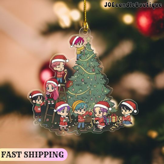 Discover K-Pop Demon Hunters Personalized Christmas Ornament - Huntrix Kpop Christmas Gift for Girl