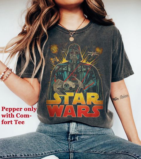 Discover Star Wars Darth Vader Battle May The 4th Be With You Vintage T-shirt, Disney Hollywood Studios Trip, Galaxy's Edge Tee, Star Wars Day Shirt
