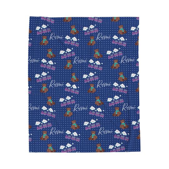 Discover Cozy Velveteen Plush Blanket with pattern of Rumi's K-POP Demon Hunters pants, Soft Throw Blanket for Kids, Cuddle Blanket, In trend Pattern