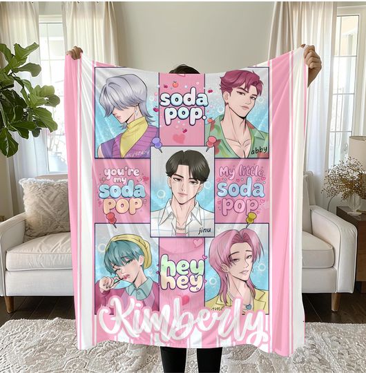 Discover Personalized Saja Boys Kpop Blanket: Cozy Soda Pop Demon Hunter Fan Gift