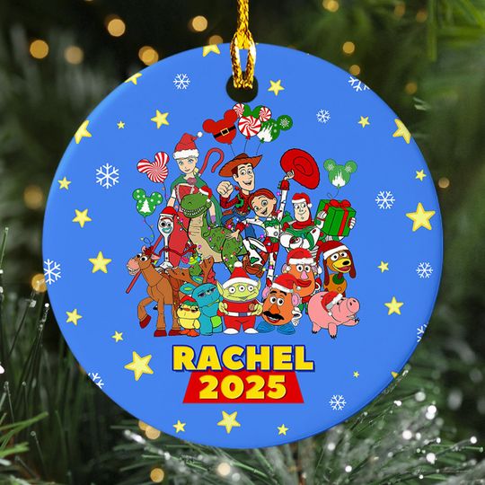 Discover Personalized Toy Story Christmas Ornament, Custom Name Toy Story Ornament Christmas Tree Decor, Toy Story Family Group Keepsake Gift For Kid