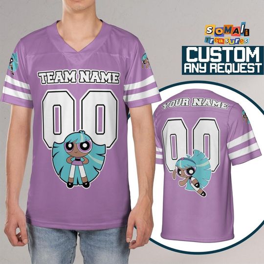 Discover Personalize Cartoon The Powerpuff Girls Bliss Football, Custom Football, Powerpuff Girls Sports Jersey, Gift for fans