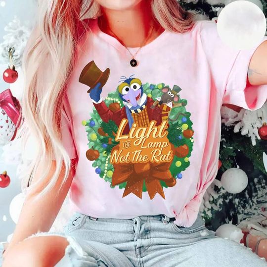 Discover Disney Muppets Christmas Carol Light The Lamp Not The Rat T-Shirt Disney Christmas Matching Family Gift, I'm Here To Tell Story For The Food