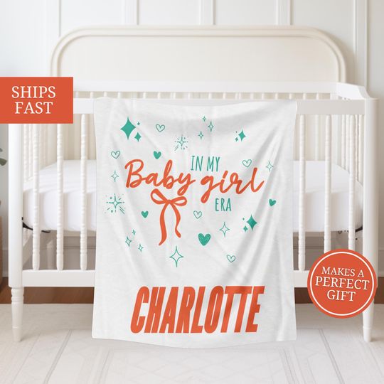 Discover Personalized Baby Girl Minky Blanket: Showgirl Nursery Decor Gift