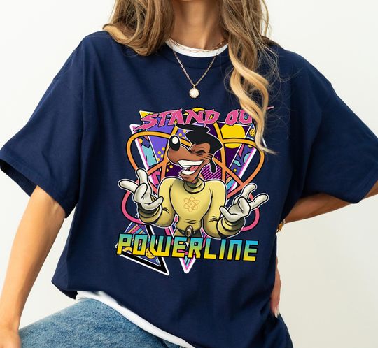Discover Disney Powerline Stand Out Tour A Goofy Movie Retro 90s T-Shirt, Disney Powerline Tour, Disney Trip Matching Family Shirt A Goofy Movie 2025