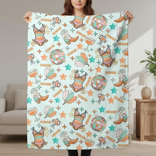 Discover Showgirl Throw Blanket My Life As It Was Rare Acoustic Teenage Girl Christmas Gift Soft Eras Plush Tapestry Showgirl Eras Subtle Lock