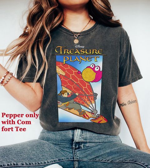Discover Disney Treasure Planet Jim Hawskin Solar Surfer Poster Shirt, Disneyland Family Vacation Shirt, Disney Matching Birthday Gifts, Morph Shirt