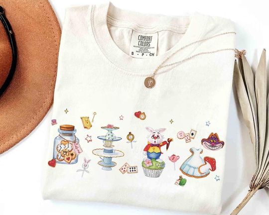 Discover Disney Alice In Wonderland Mad Tea Party T-Shirt, Disney Trip Matching Family Shirt, Birthday Girl Trip Tee, Magic Kingdom Shirt