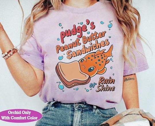 Discover Disney Lilo and Stitch Pudge Pudge Controls The Weather Sandwich T-Shirt, Disneyland Matching Family Shirt, Lilo & Stitch Movie