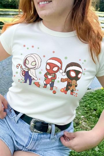 Discover Marvel Spidey and His Amazing Friends Christmas T-Shirt, Spider-Man Christmas Shirt, Disneyland Family Trip Shirt, Marvel Holiday Gift