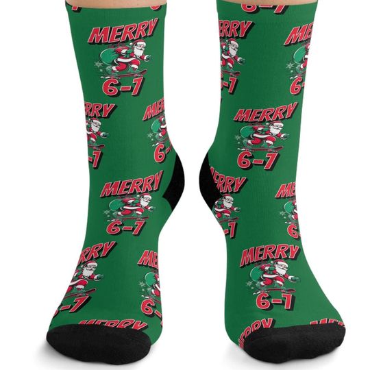 Discover 6-7 Meme Socks, Funny Christmas Socks, Tween Slang Gift, Teen Boy Christmas Gift, Trendy Meme Socks, Teen Son Gift Ideas